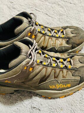 Vasque Women’s Trail Hiking Boots Grey Yellow Size 10 Barely Used